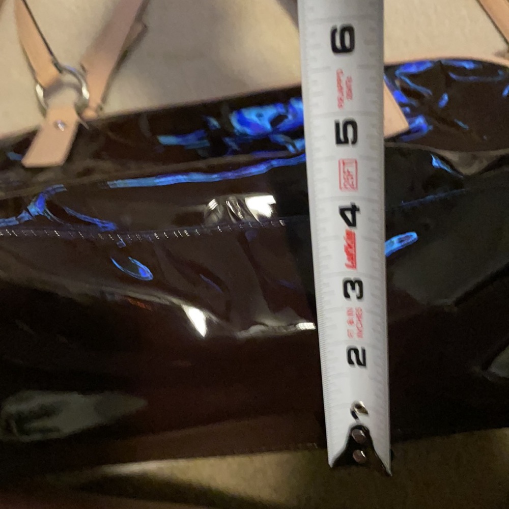 Coach chocolate patent leather handbag - Picture 5 of 6